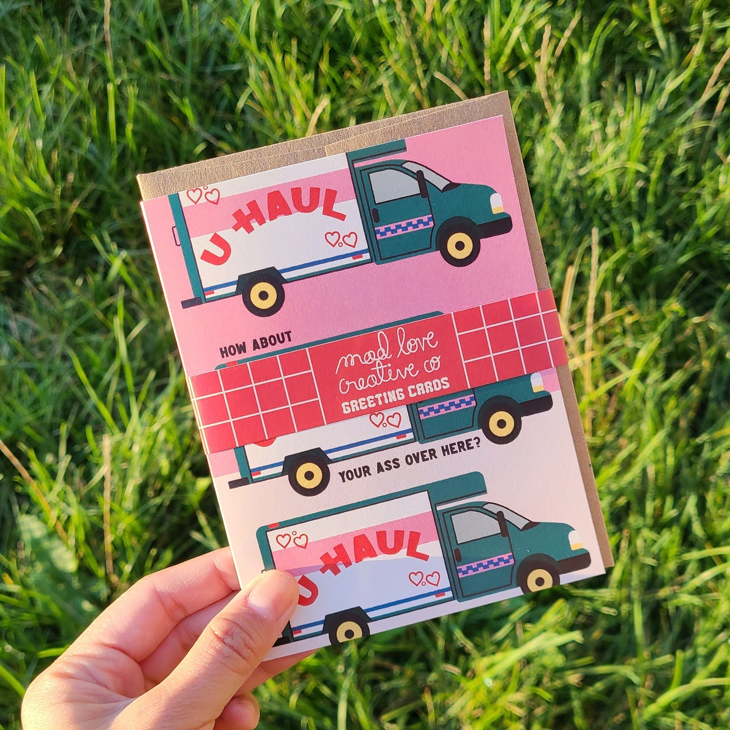 Example of a greeting card. Made in Canada by Mad Love Creative Co.