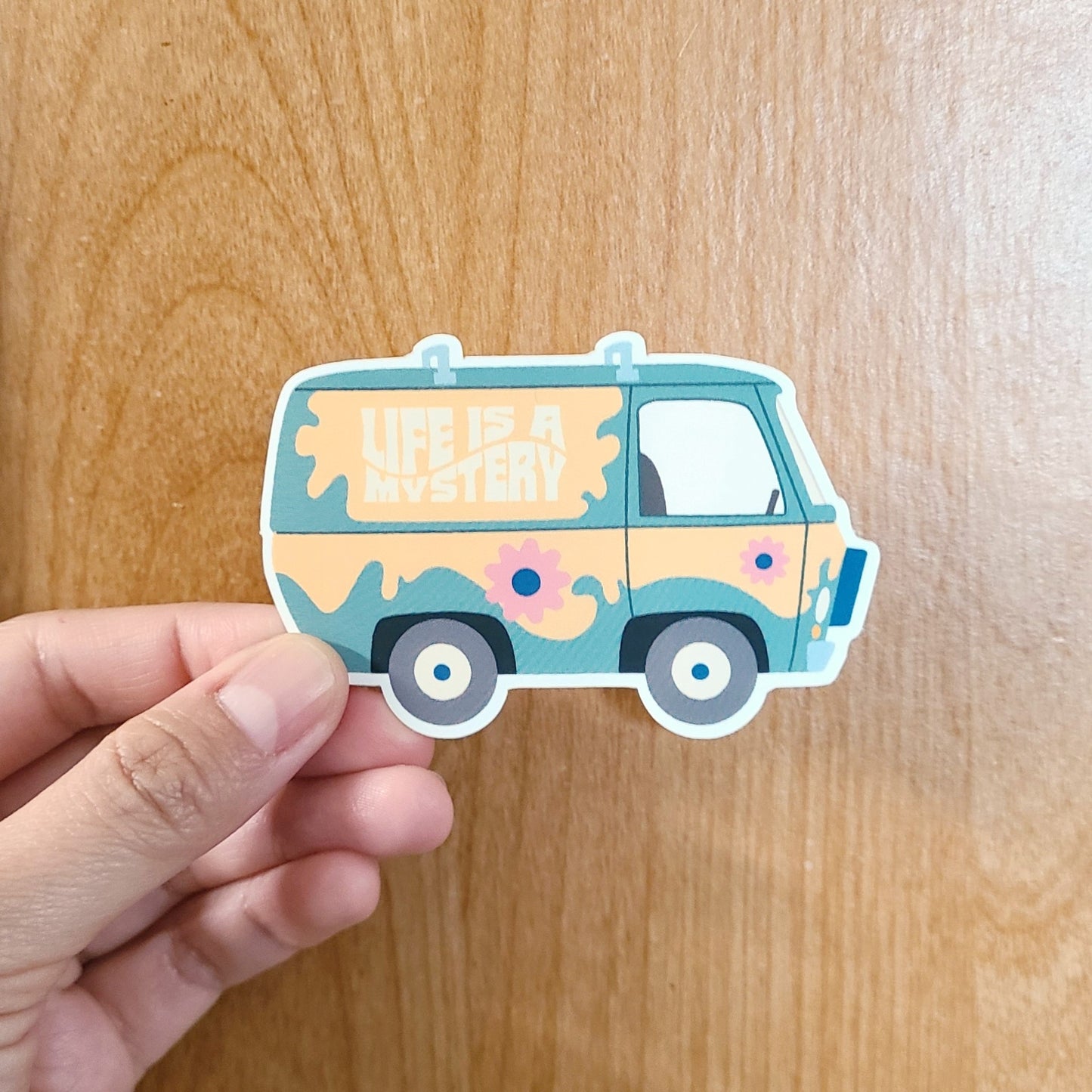 Mystery Machine inspired vinyl sticker. Made in Canada by Mad Love Creative Co.