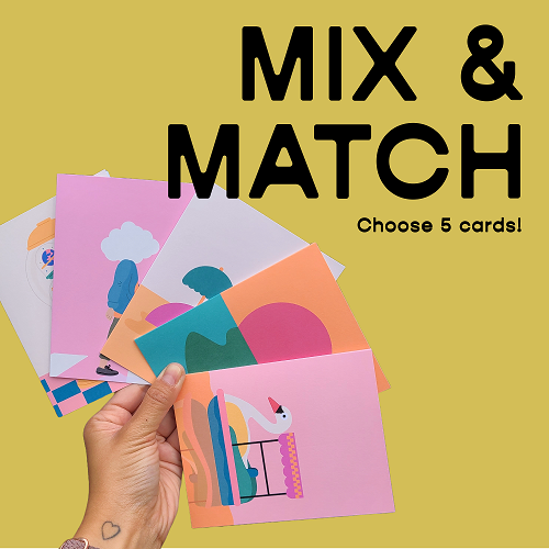MIX & MATCH - Choose 5 cards!