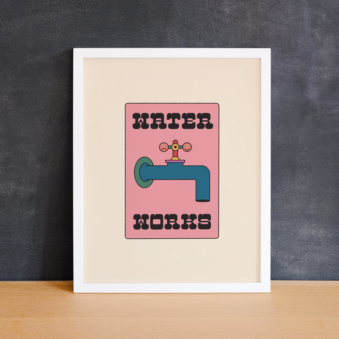 Funny monopoly inspired print of water works. Made in Canada by Mad Love Creative Co.