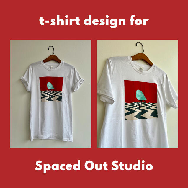 Spaced Out Studio, t-shirt design