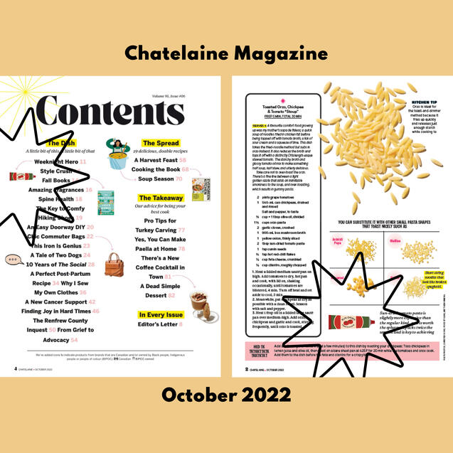 Chatelaine Magazine, Oct 2022