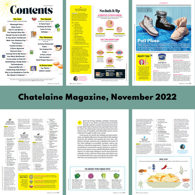 Chatelaine Magazine, Nov 2022