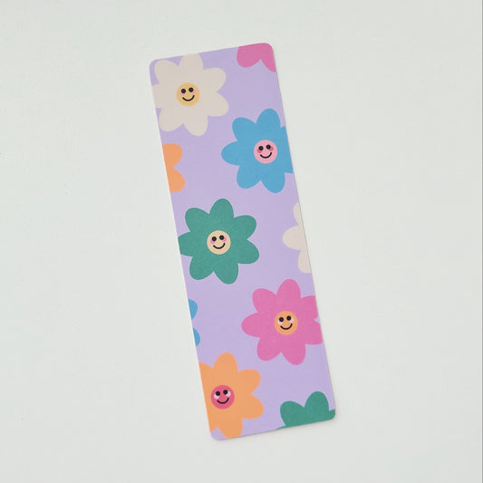 Smiley Flowers Bookmark
