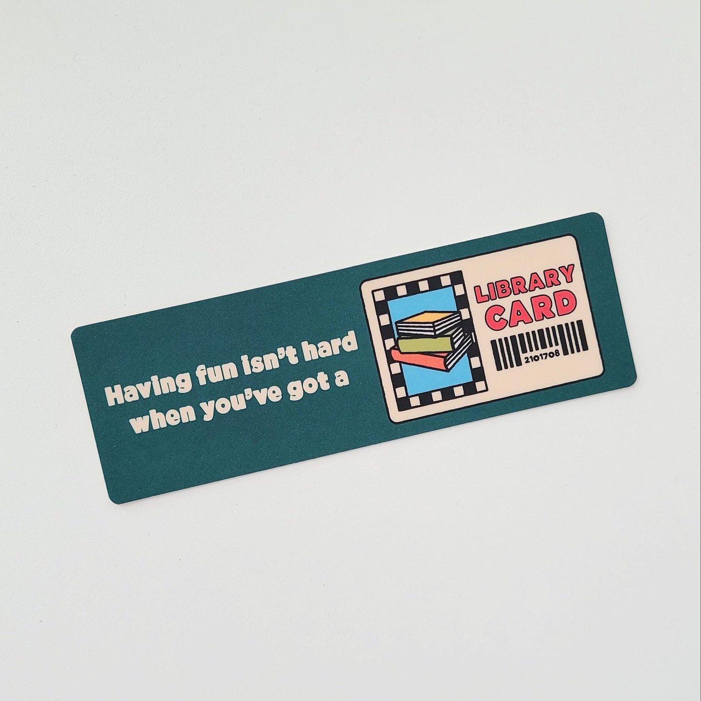 Library Card Bookmark