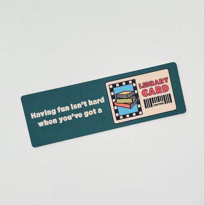 Library Card Bookmark