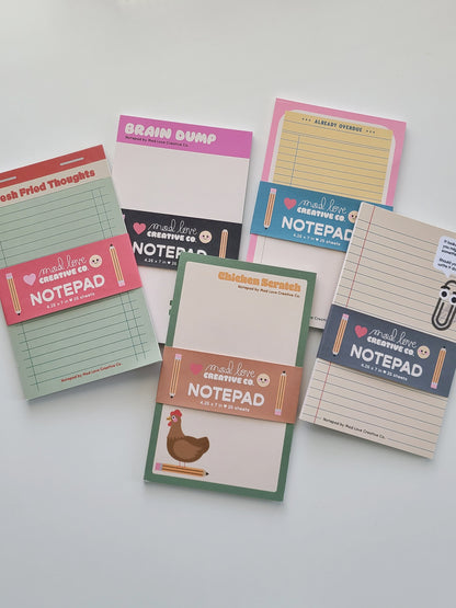 Fresh Fried Thoughts Notepad