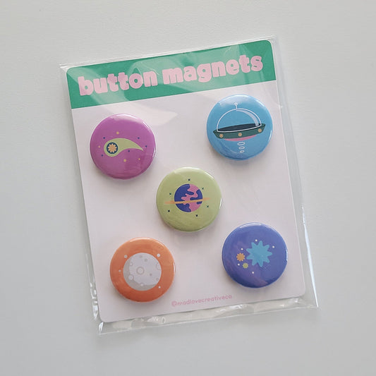 Galaxy Button Magnet Set