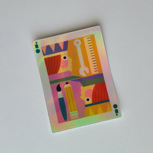 Jack Of All Trades Holo Sticker - CLEARANCE