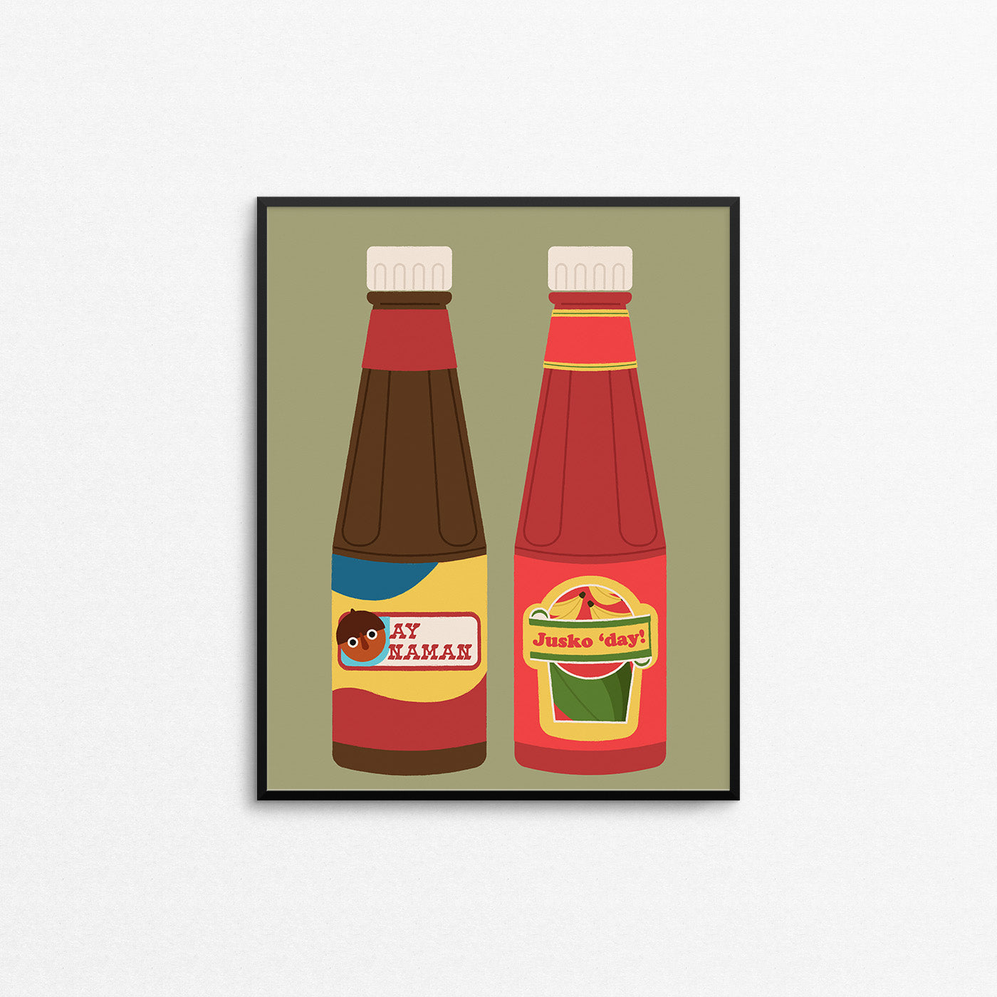 Filipino-inspired condiments with funny Pinoy phrases. Made in Canada by Mad Love Creative Co. 