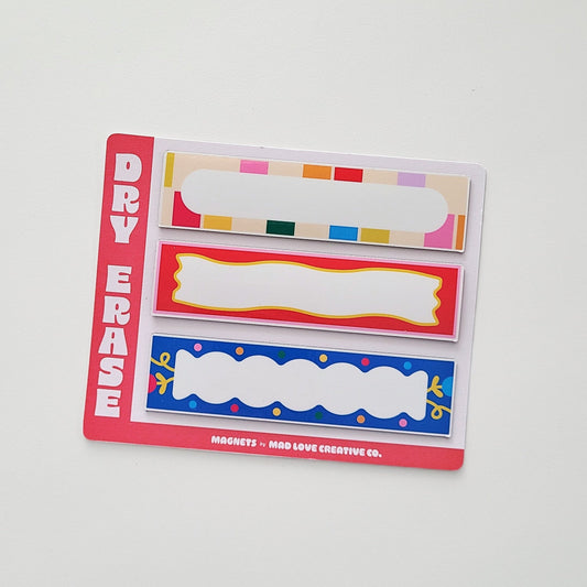 Dry Erase Magnet Set