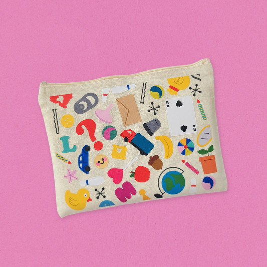 Cute pouch inspired by the iSpy books. Made in Canada by Mad Love Creative Co. 